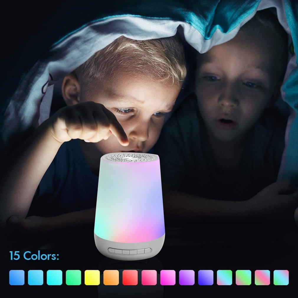 새로운 화이트 소음 기계 USB 충전식 시간 종료 수면 기계 아기 수면 사운드 플레이어 야간 조명 타이머 소음 플레이어